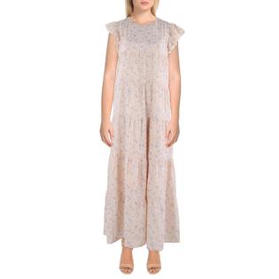 Free The Roses Womens Embroidered Cotton Midi Dress Free The Roses Womens Embroidered Cotton Midi Dress