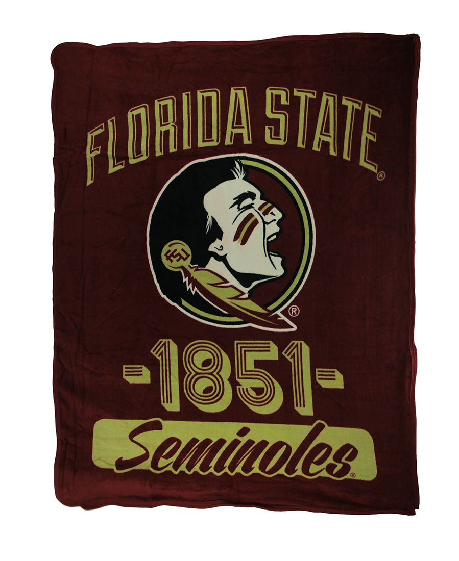 Northwest Florida State Seminoles Plush Throw In A Tote Travel Blanket Northwest Florida State Seminoles Plush Throw In A Tote Travel Blanket