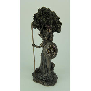 Veronese Design Greek Goddess Athena Under Olive Tree Bronze