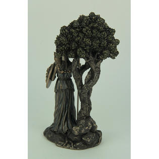 Veronese Design Greek Goddess Athena Under Olive Tree Bronze