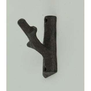 De Leon Collection Brown Cast Iron Rustic Tree Branch Wall Hook Set Of 6 Small
