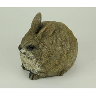 Mayrich Company Brown Chubby Bunny Rabbit Indoor Outdoor Statue Small