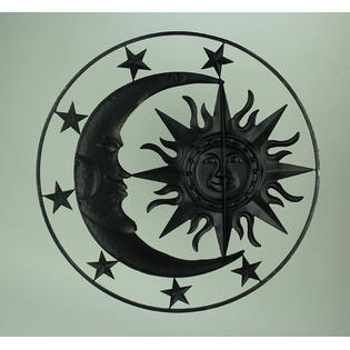 Direct International Metal Celestial Sun Moon And Stars Indoor