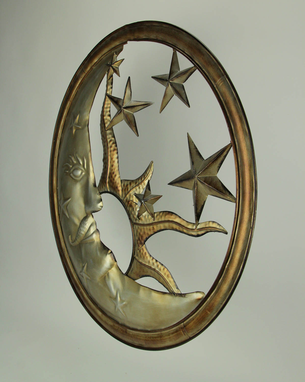 Mayrich Company Bronze And Antique Silver Metal Art Sun Moon And