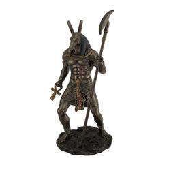 Veronese Design Ancient Egyptian Set The Destroyer God of Chaos Bronze Finished Statue