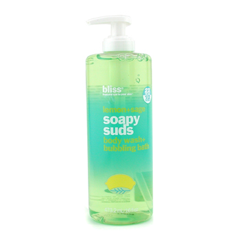 Bliss Lemon + Sage Soapy Suds ( Body Wash + Bubbling Bath ) 473.2ml/16oz