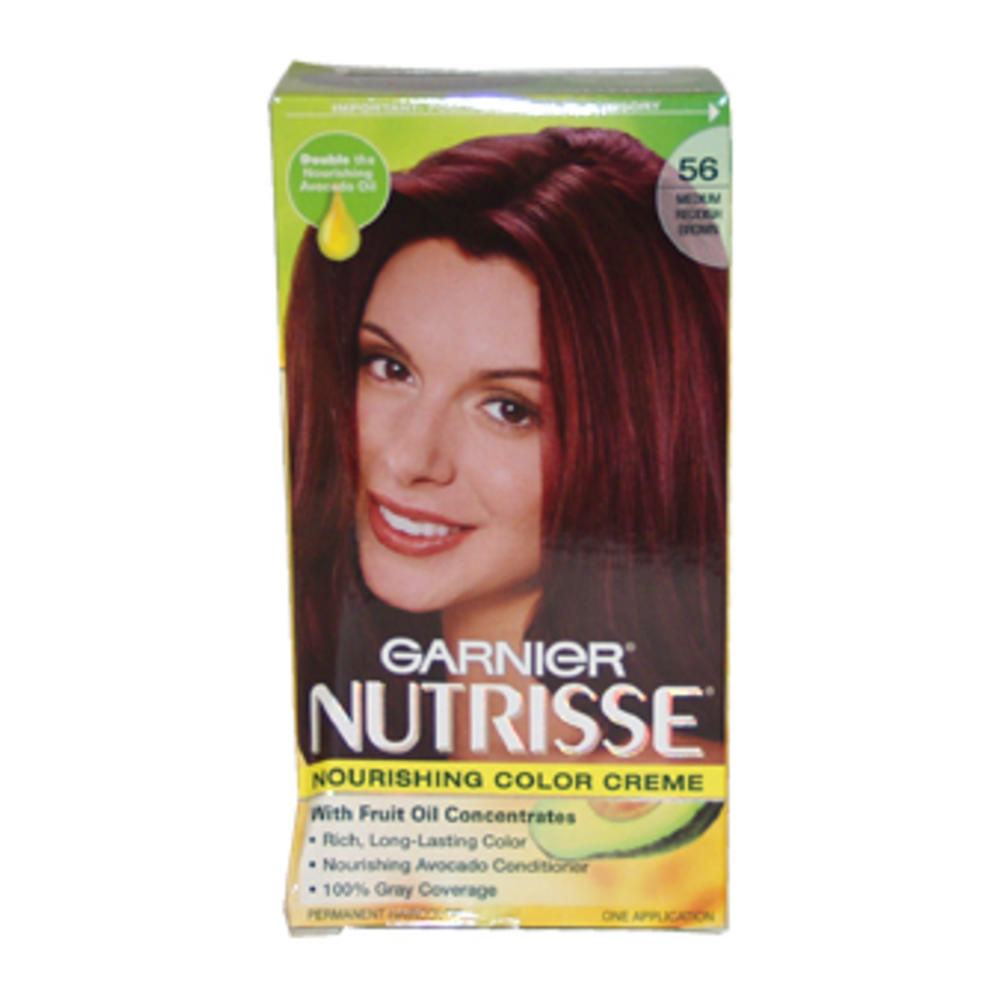 Garnier Nutrisse Nourishing Color Creme #56 Medium Reddish Brown 1  Application Hair Color
