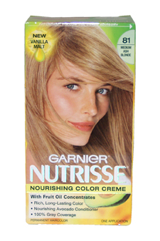 Garnier Nutrisse Nourishing Color Creme #81 Medium Ash Blonde 1 Application Hair  Color