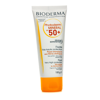 Bioderma Photoderm Mineral Very High Protection Fluid SPF50+ (For Skin Allergic to Chemical Filers) 100g/3.3oz