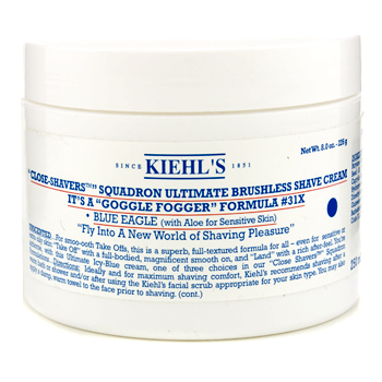 KIEHLS Ultimate Brushless Shave Cream - Blue Eagle (Jar) 226g/8oz