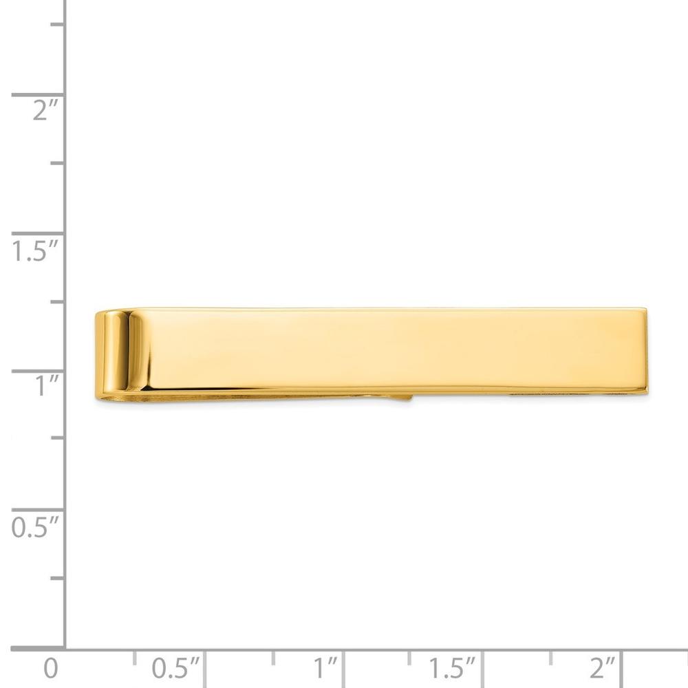 Jewelryweb 8mm 10k Yellow Gold Tie Bar