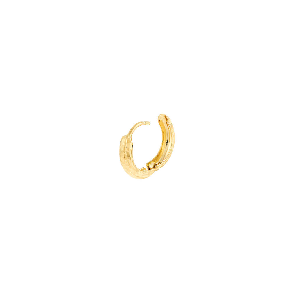 Jewelryweb 14k Yellow Gold Sparkle-Cut Earrings
