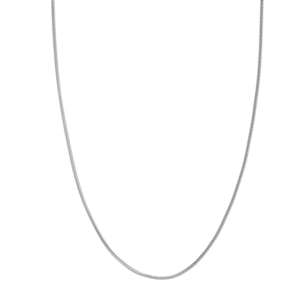 Jewelryweb Sterling Silver Rhodium Plated Rhodium 1.9mm Snake Chain Necklace - 20 Inch