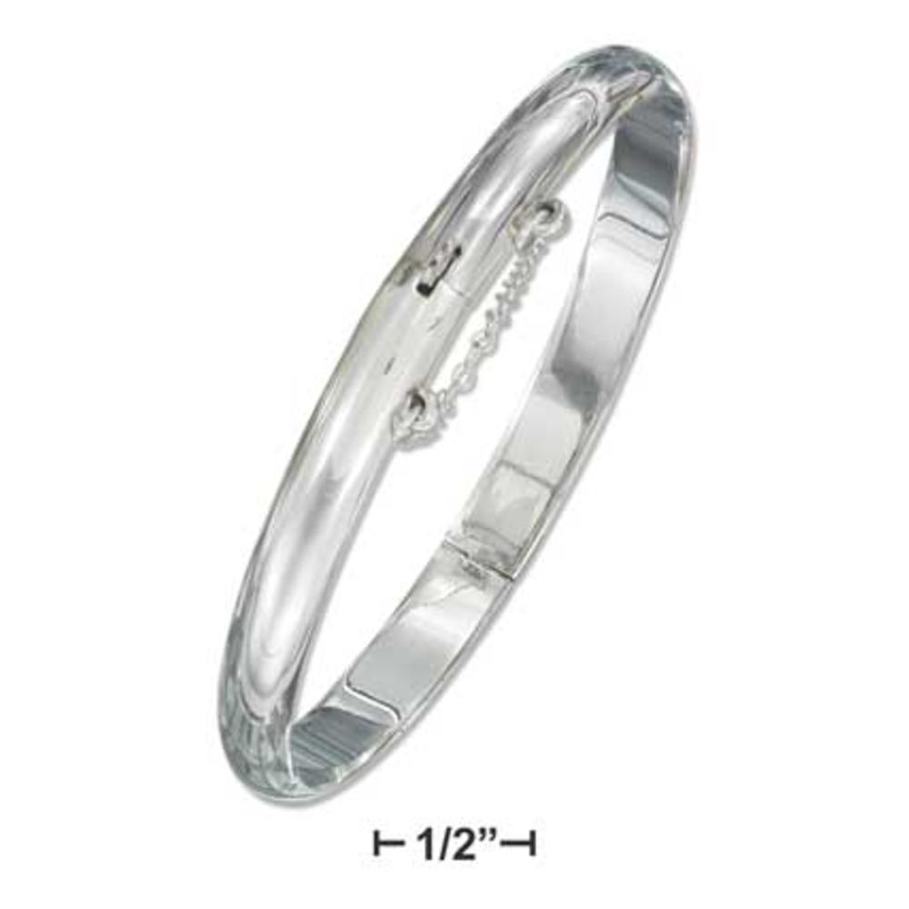 Jewelryweb Sterling Silver 7mm High Polish Bangle Bracelet