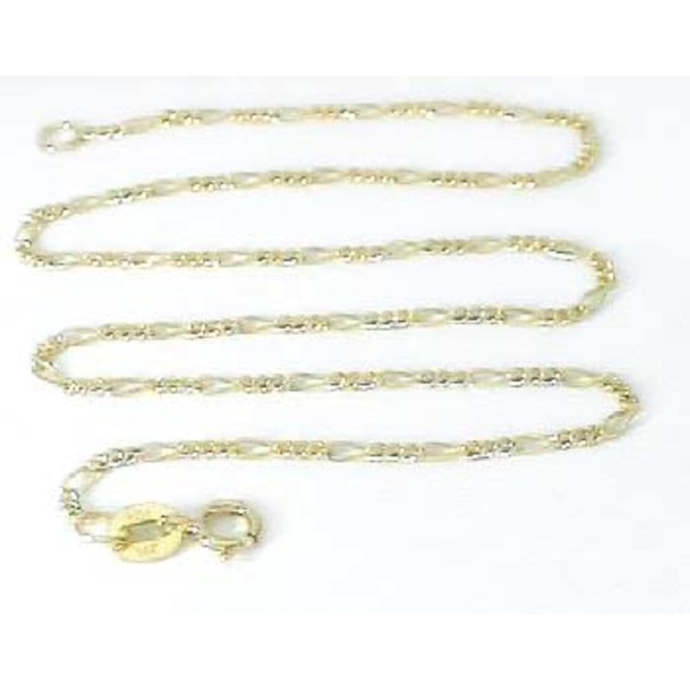 Jewelryweb Understated Figaro Ankle Bracelet