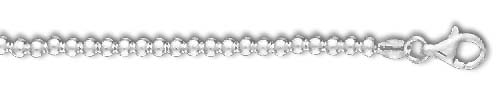 Jewelryweb Sterling Silver 20 Inch X 3.0 mm Ball Chain Necklace