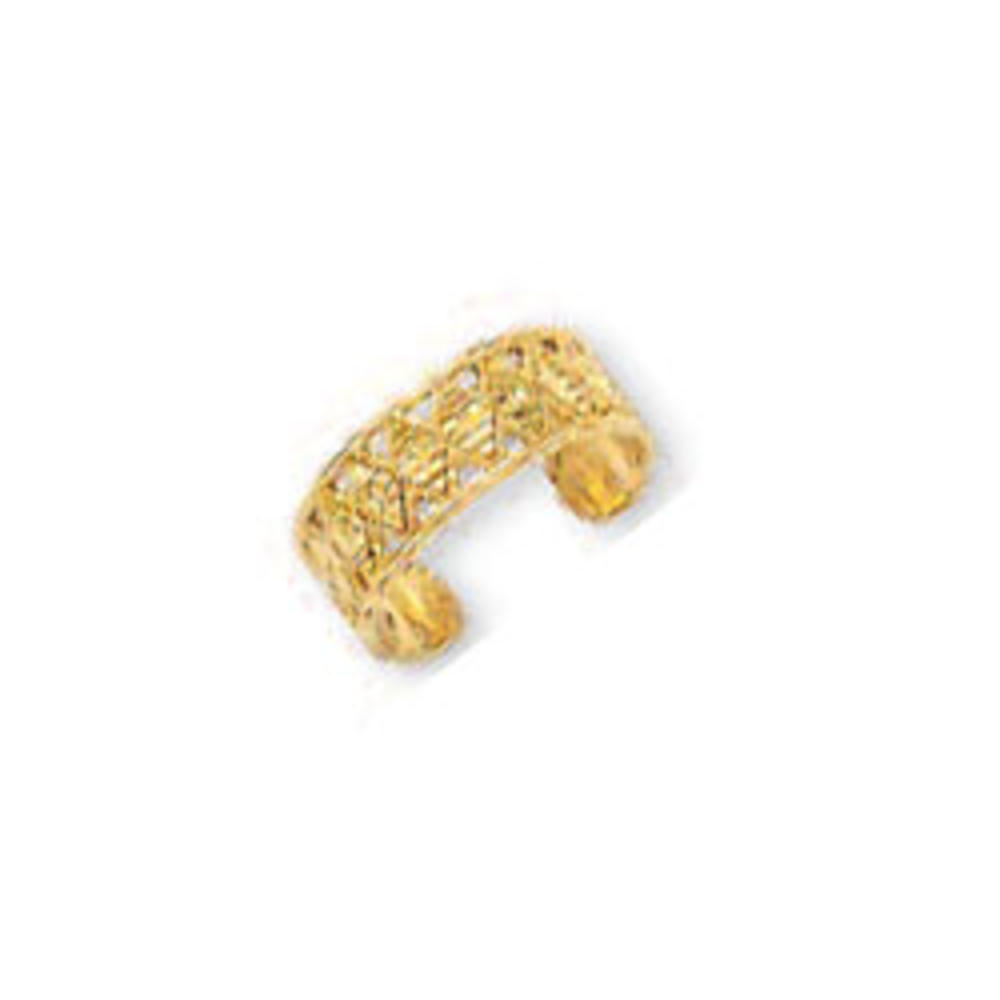 Jewelryweb 14k Yellow Filigree Toe Ring
