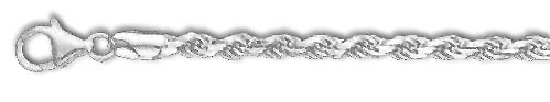 Jewelryweb Sterling Silver 30 Inch X 4.0 mm Rope Chain Necklace - Italian