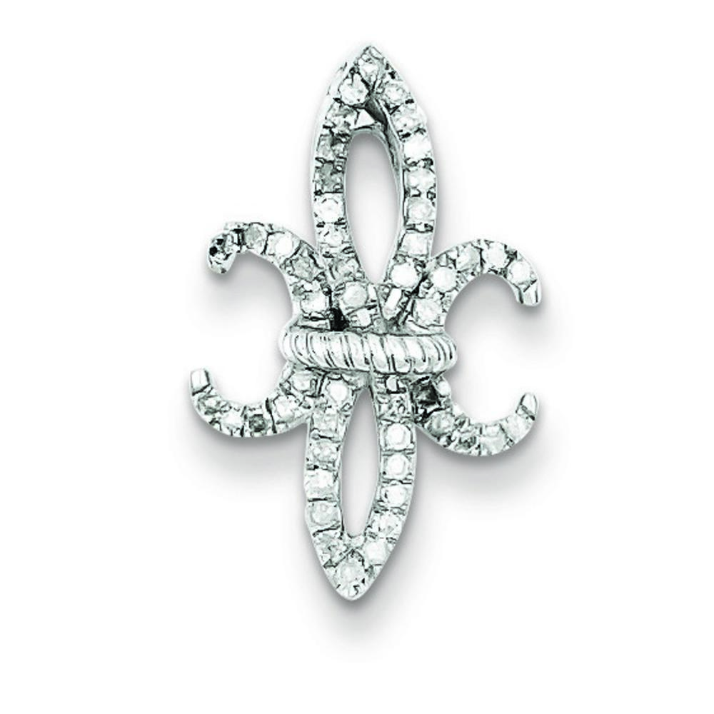 Jewelryweb Sterling Silver Diamond Pendant
