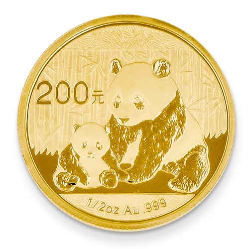 Jewelryweb 24k 1/2oz Panda Coin
