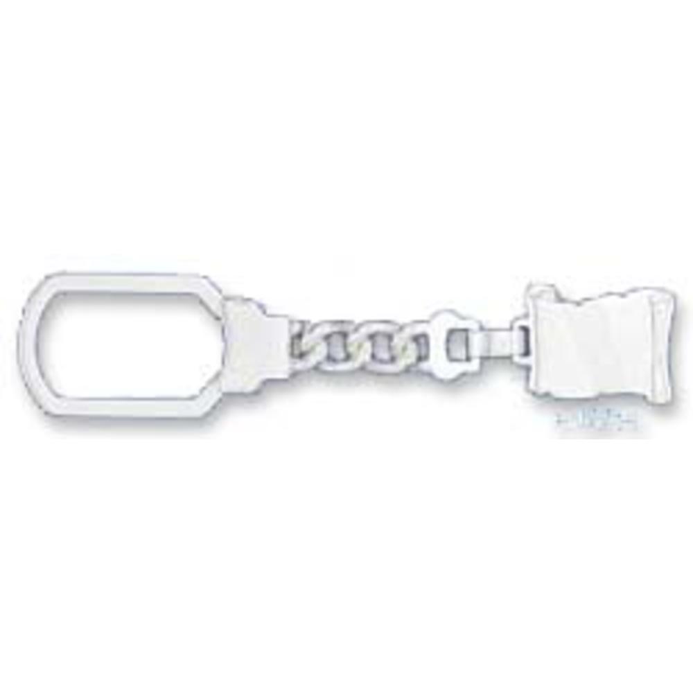 Jewelryweb 4 In Long Key Chain 15x23mm Diploma Shape Engravable Area