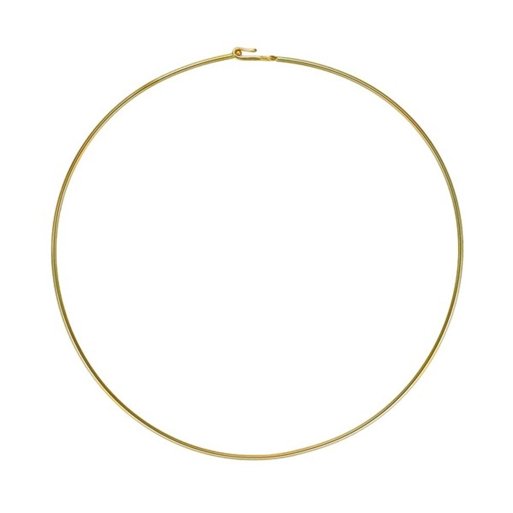 Jewelryweb 14k Yellow Gold Solid Wire 1.8mm - 18 Inch Necklace