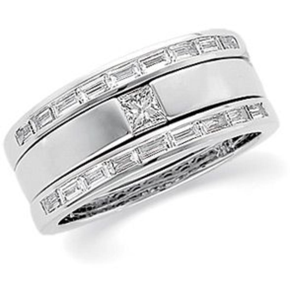 Jewelryweb 14k White Gold Diamond Bridal Ring 1/5ct Eng - Size 6