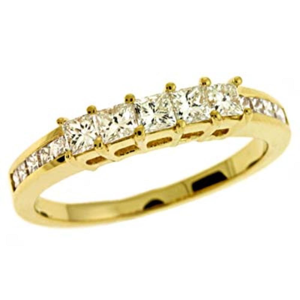 Jewelryweb 14k Yellow Gold 0.75 Ct Diamond Band Ring - Size 7.0