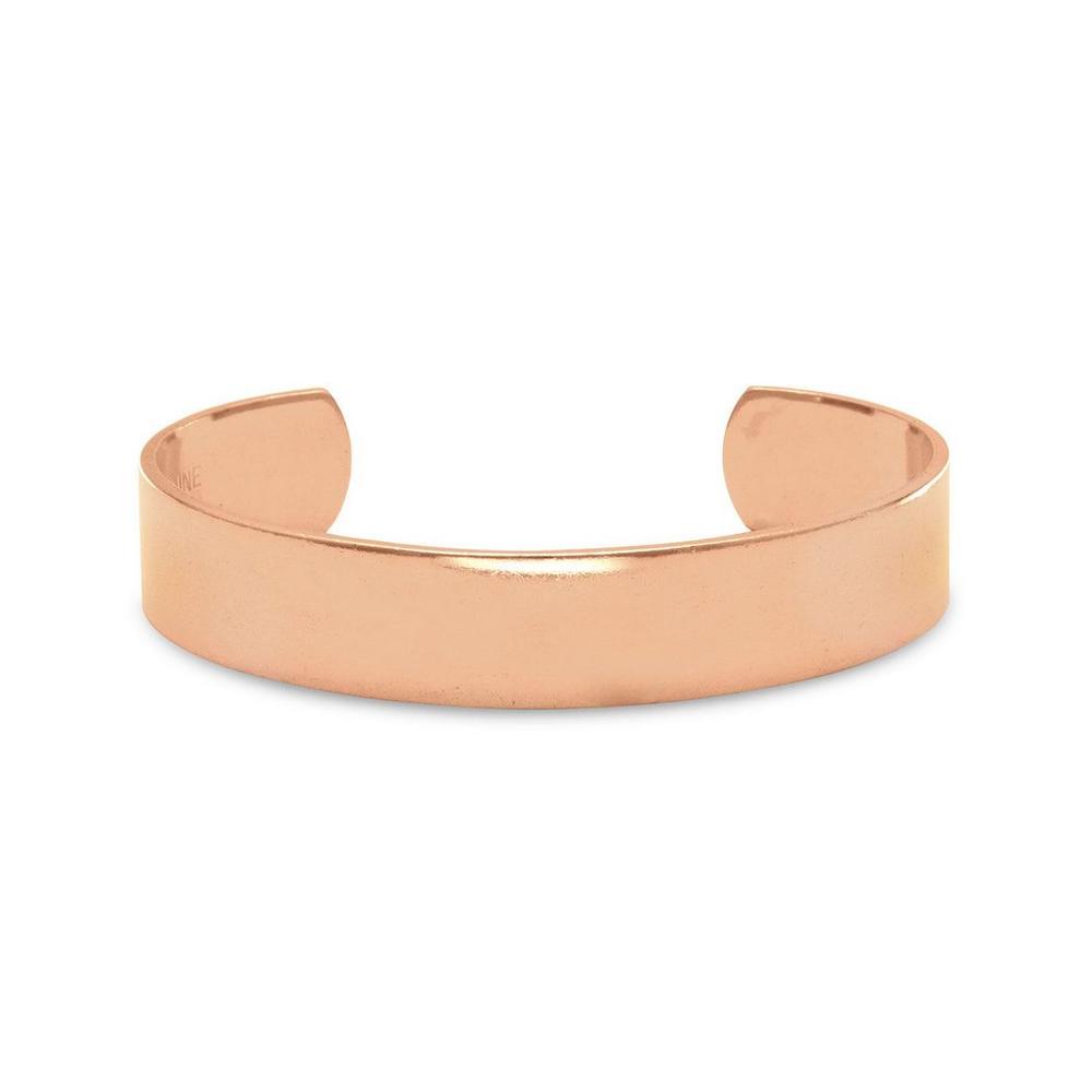 Jewelryweb 12.5mm Polished Solid Copper Cuff Bracelet