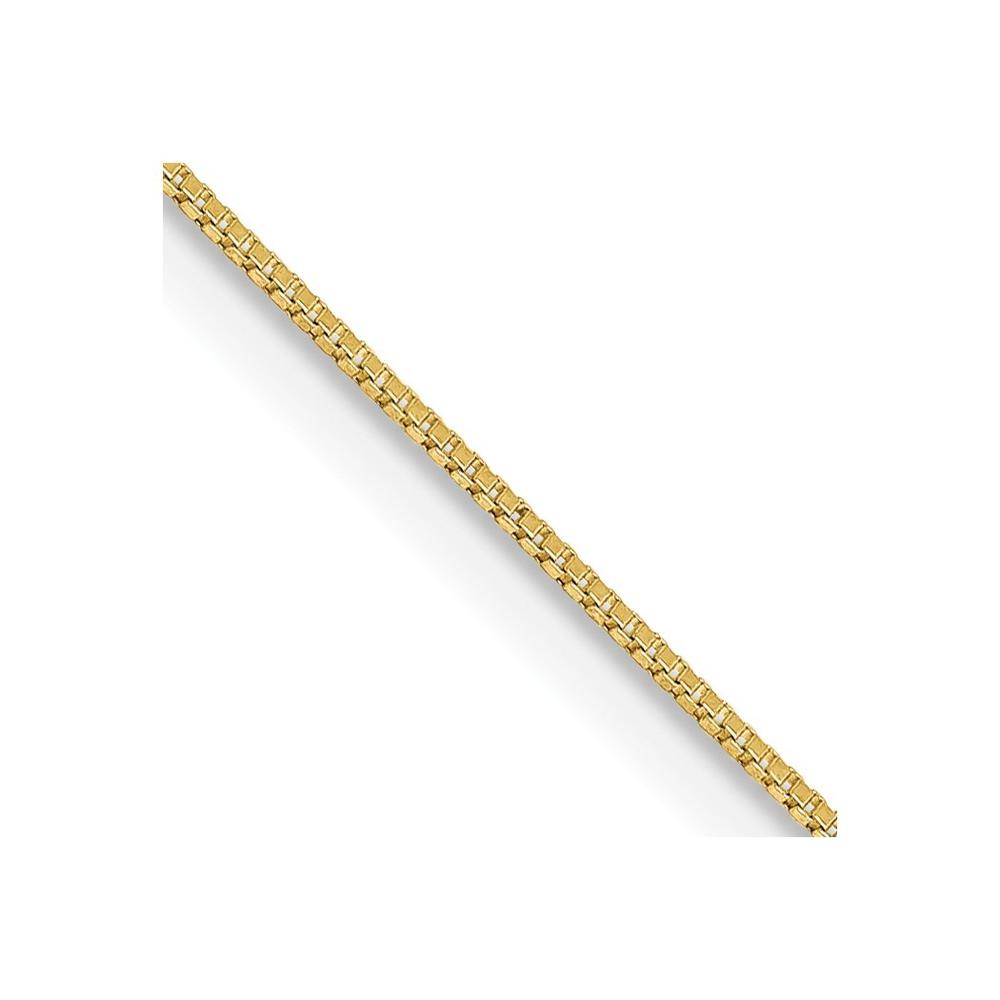 Jewelryweb 10k Yellow Gold .5mm Box Chain Necklace - 24 Inch
