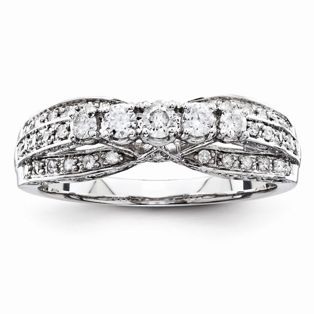 Jewelryweb 14k White Gold Diamond Ring
