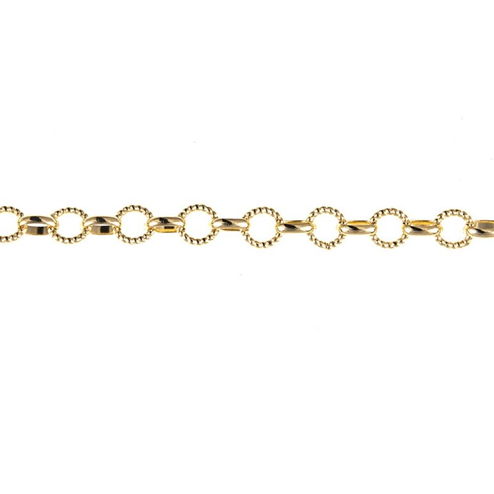 Jewelryweb 14k Yellow Gold Necklace Rolo 3.2mm Chain Round - 20 Inch