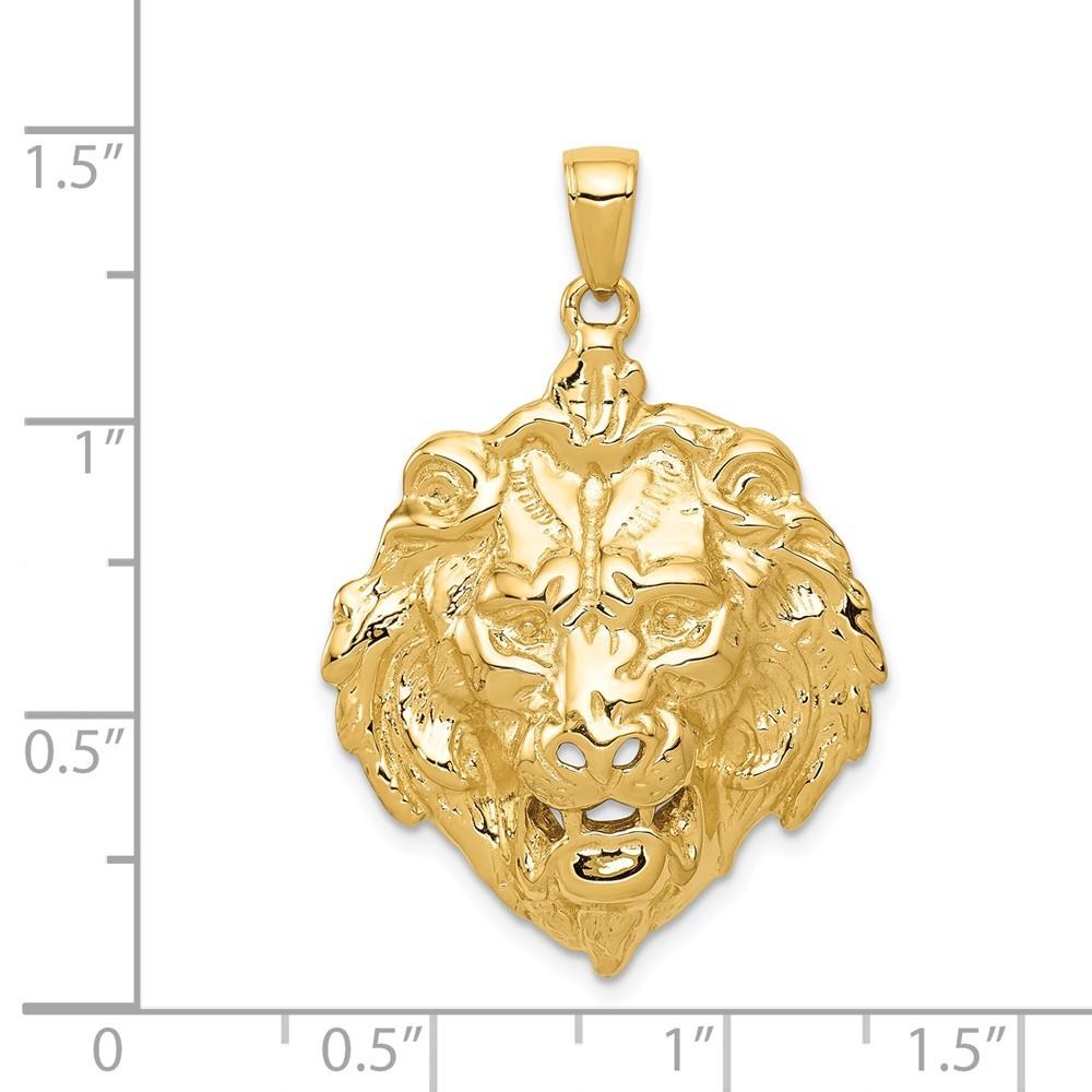 Jewelryweb 24mm 14k Lion Charm