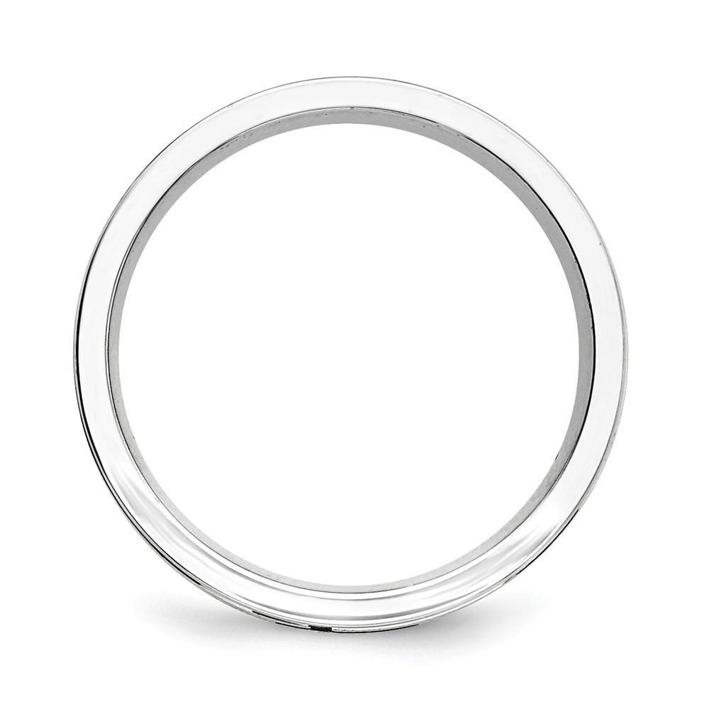 Jewelryweb 6mm Enamel Fancy Band Size 10 Ring