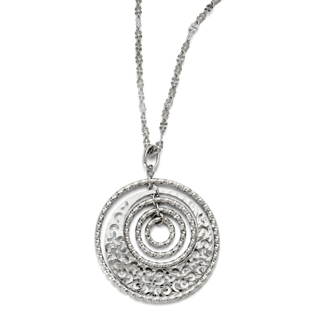 Jewelryweb Sterling Silver Necklace With 2inch Ext.