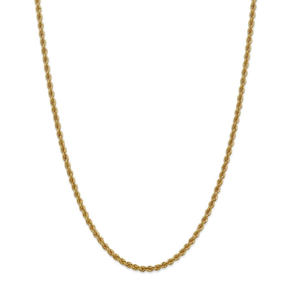 Jewelryweb 14k Yellow Gold Valu-plus 3.0mm Solid Chain Bracelet - 8 Inch