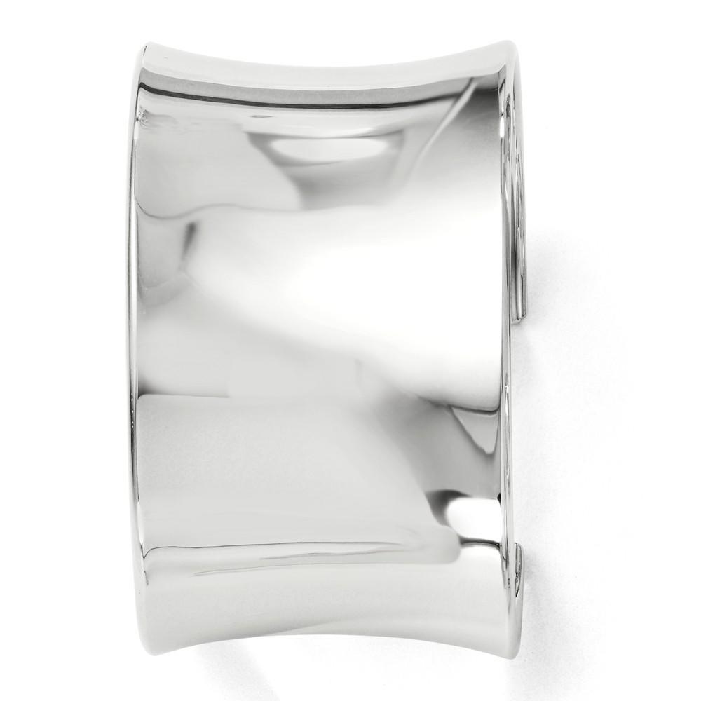 Jewelryweb 40.5mm Sterling Silver Polished Slip-on Bangle Bracelet