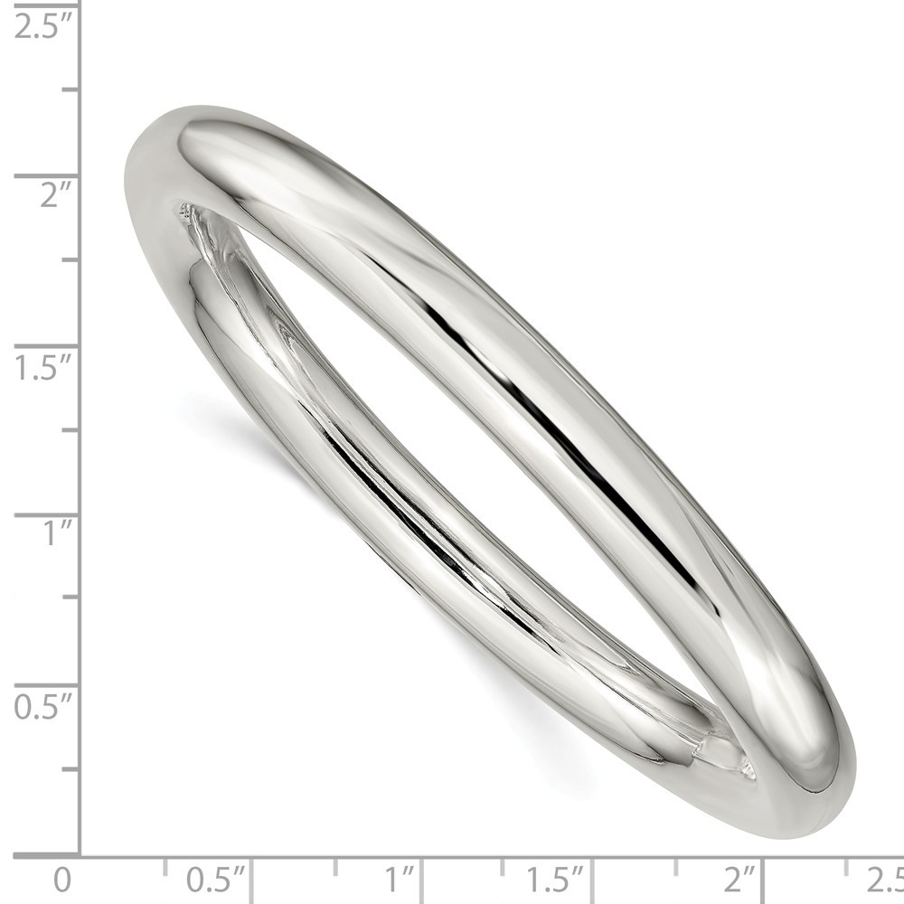 Jewelryweb Sterling Silver 8mm Bangle