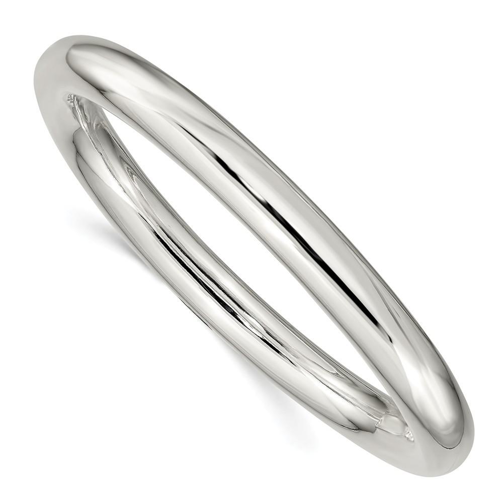 Jewelryweb Sterling Silver 8mm Bangle