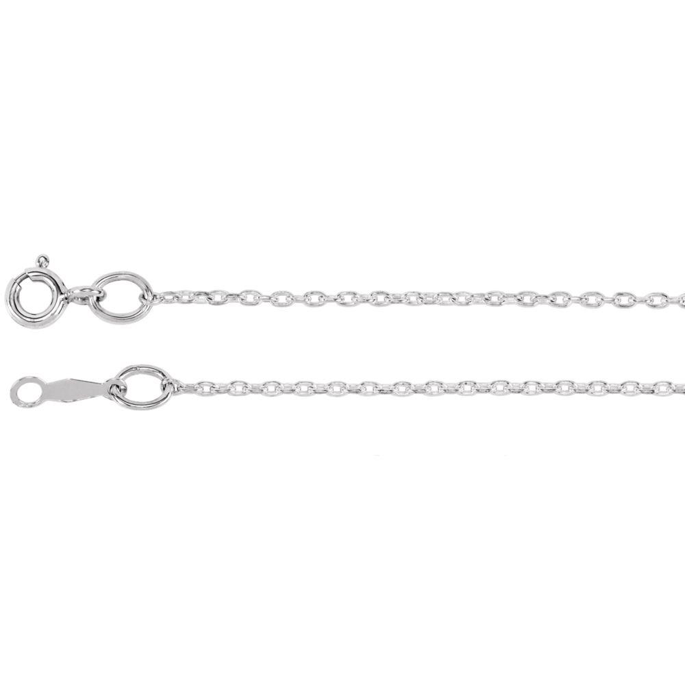 Jewelryweb Sterling Silver Cable Chain Necklace 16 Inch