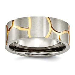 Men S Wedding Bands Ring Size 13 Sears Jewelryweb Anium Satin And Grooved Gold Flashed Mens 8mm Band Ring Size 13
