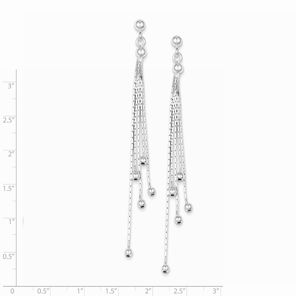 Jewelryweb Sterling Silver Fancy Dangle Earrings