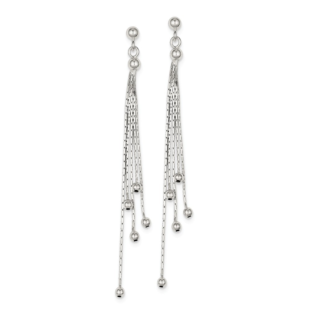 Jewelryweb Sterling Silver Fancy Dangle Earrings