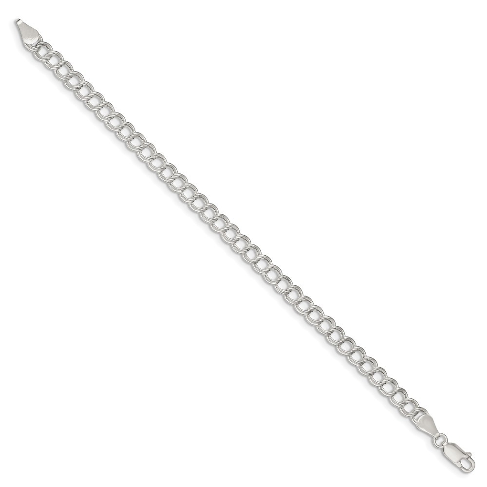 Jewelryweb Sterling Silver 7 Inch Polished Charm Bracelet - Lobster Claw