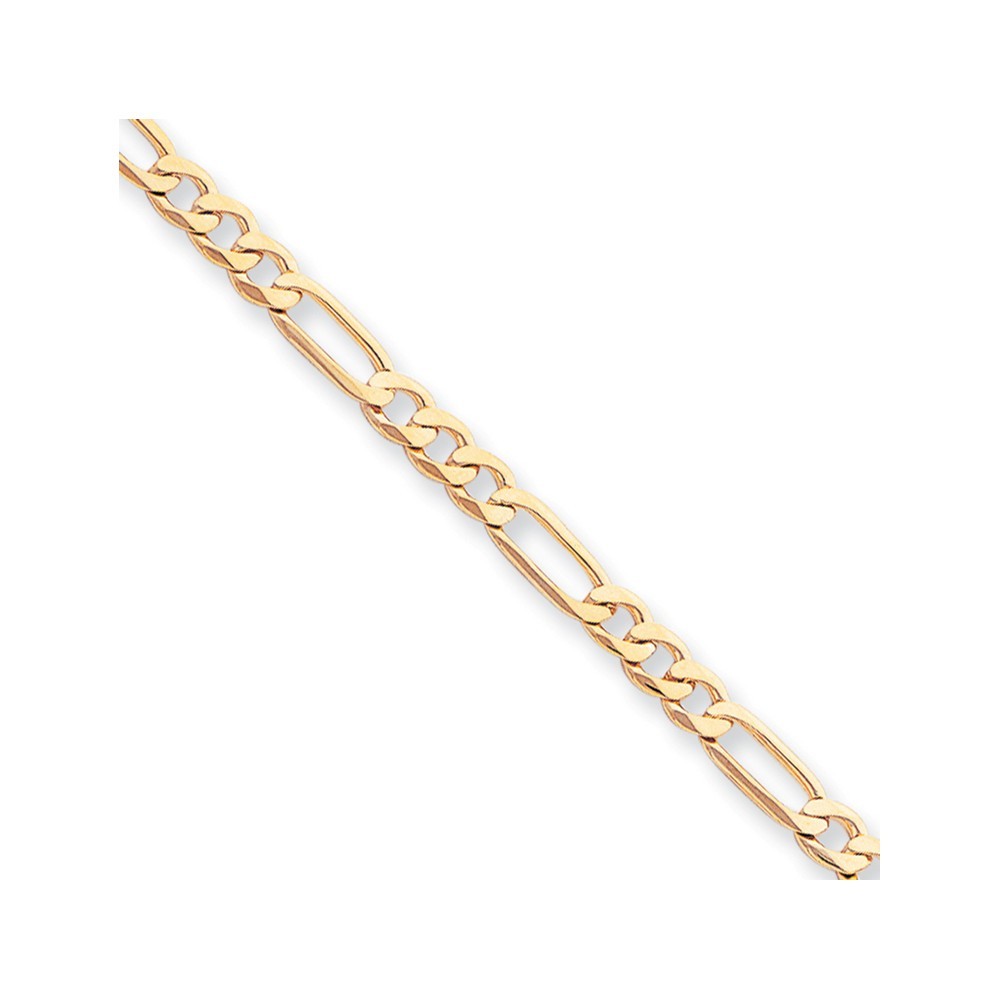 Jewelryweb 10k Yellow Gold 5.25mm Fancy Polished Link Bracelet