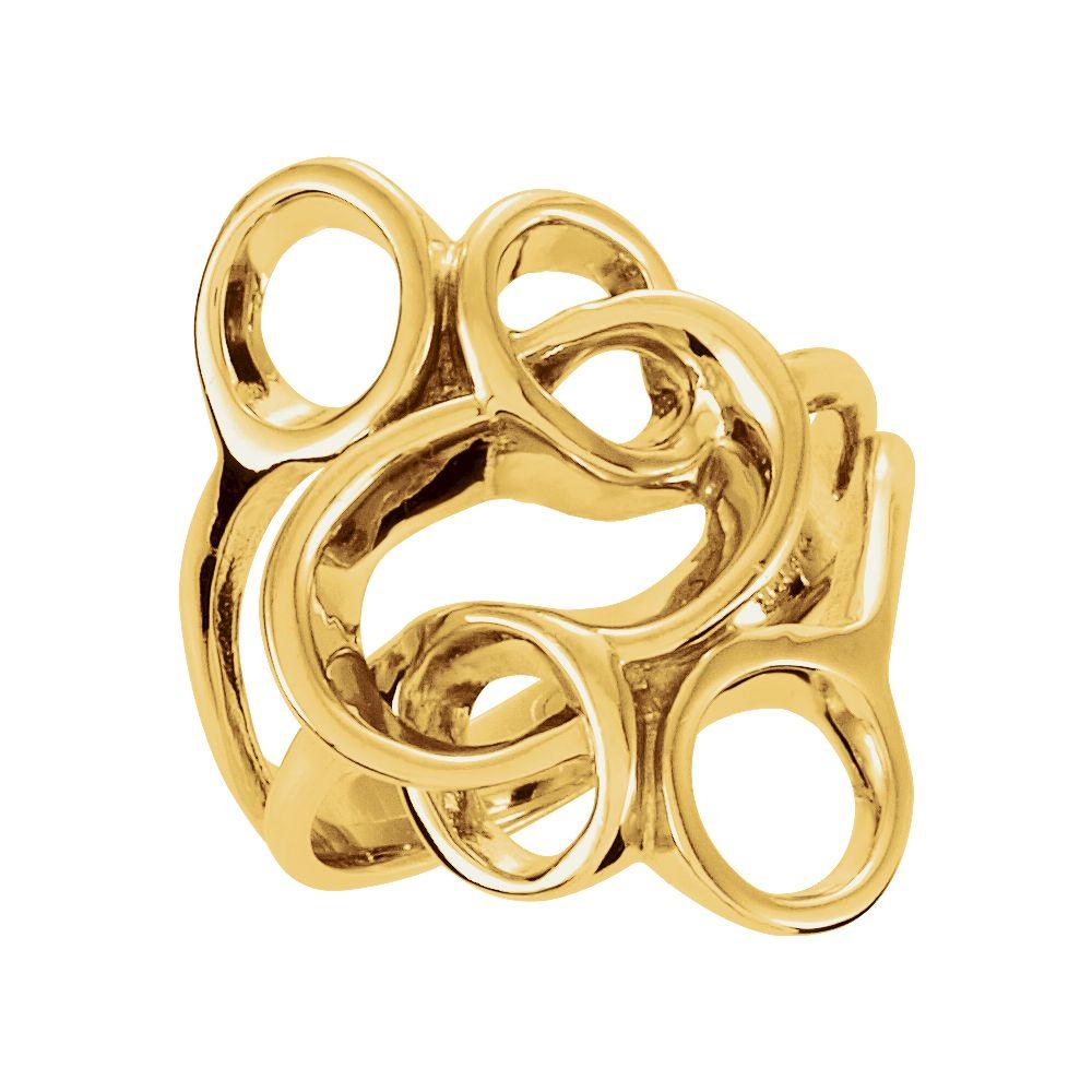 Jewelryweb 14k Yellow Gold Metal Fashion Ring - Size 6
