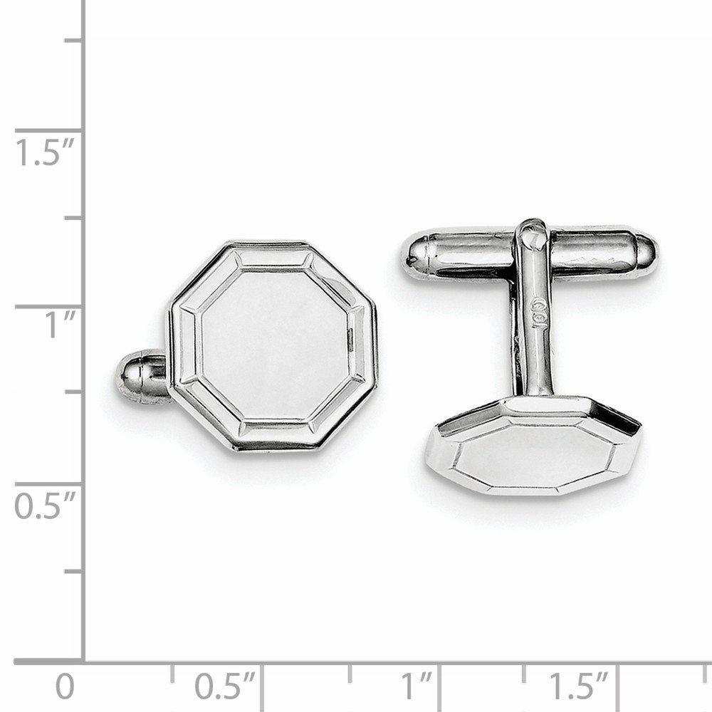 Jewelryweb Sterling Silver and Cuff Links