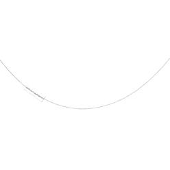 Jewelryweb 14k White Gold Rope Chain Pendant Necklace - 16 Inch