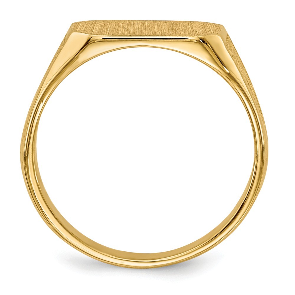 Jewelryweb 14k Yellow Gold Signet Ring - Size 3