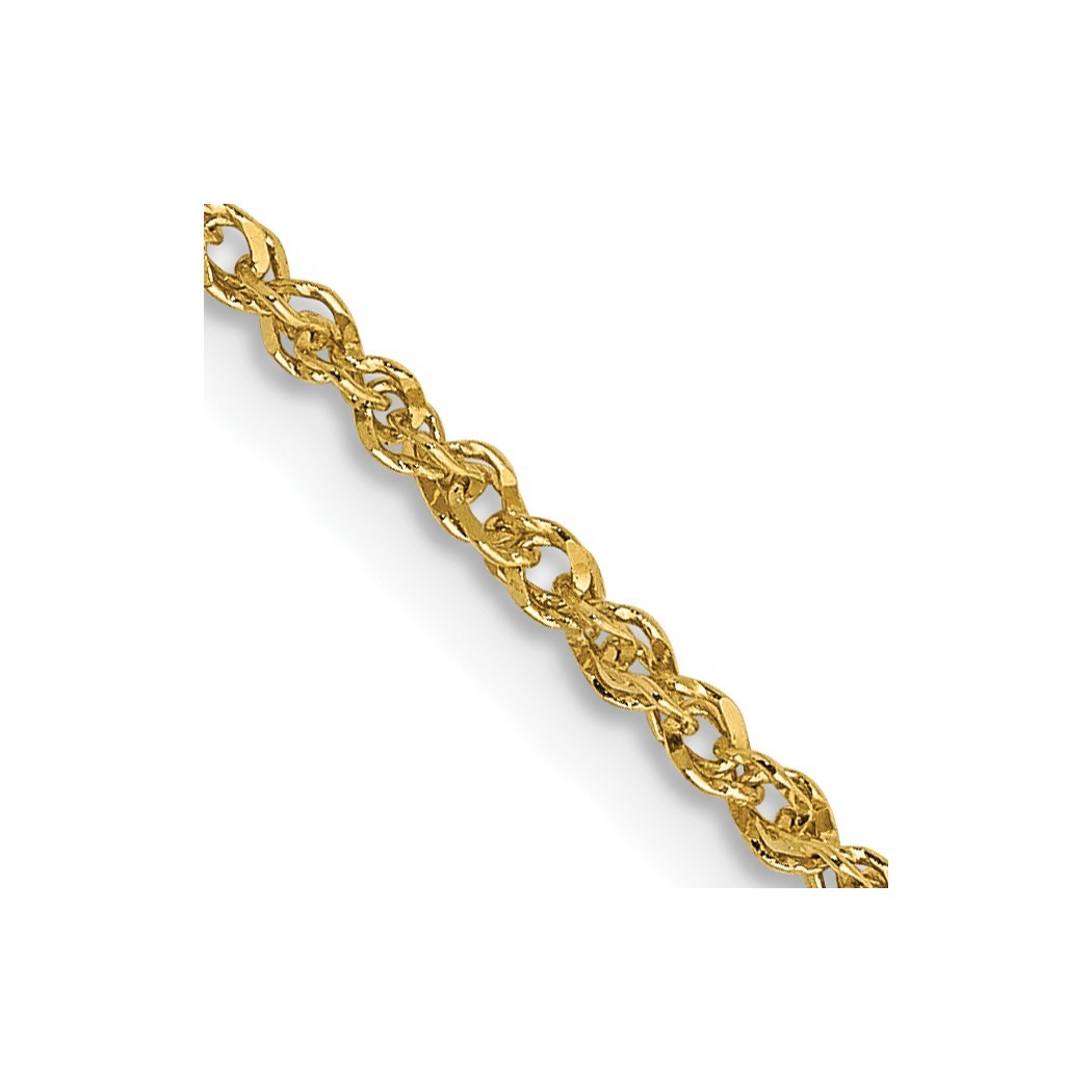 Jewelryweb 14k Yellow Gold 1.7mm Ropa - 9 Inch